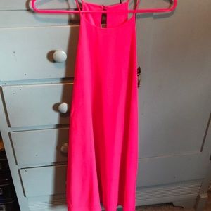 Fun shift dress with a great pop of color